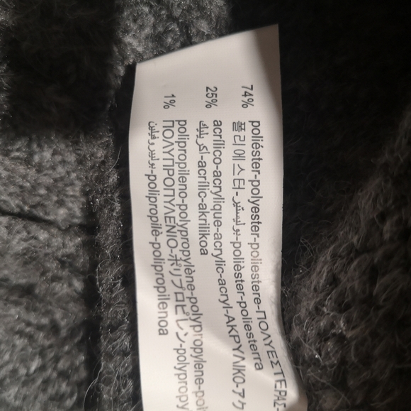 Zara girl Grey and white cozy sweater - Picture 7 of 8